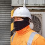JSP Beanie SurefitTM Thermal Safety Helmet Liner with Removable Face Covering - Image 2