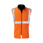 Black Knight - Hi-Vis Rail Spec Orange - Reversible Body Warmer