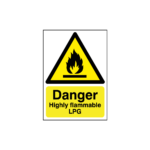 Danger Highly Flammable LPG Sign