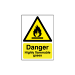 Danger Highly Flammable Gases Sign