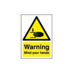 Warning Mind Your Hands Sign