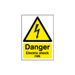 Danger Electric Shock Risk Sign