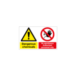 Dangerous Chemicals No Admittance Authorised Personnel Only Sign