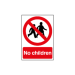 No Children Sign