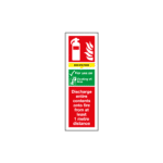 Wet Chemical Extinguisherfor Use On Sign