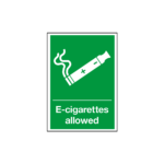E-Cigarettes Allowed Sign