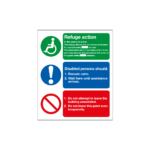Refuge Action Point Notice Sign
