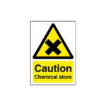 Caution Chemical Store Sign