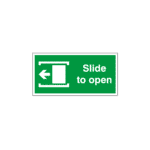 Slide To Open Left Sign