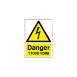 Danger 11000 Volts Sign