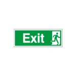Exit Running Man Right Sign