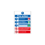 Fire Action Notice (Symbolised) Sign