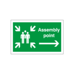 Assembly Point Arrow Right Sign