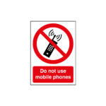Do Not Use Mobile Phones Sign