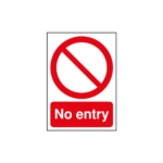 No Entry (Circular & Diagonal Symbol) Sign