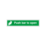 Push Bar To Open Sign