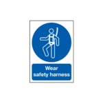 Wear Safety Harness Sign