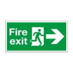 Fire Exit Running Man Arrow Right Sign
