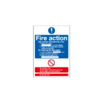 Fire Action Notice (Standard) Sign