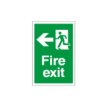 Fire Exit Running Man Left Sign