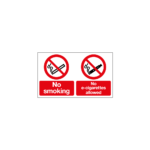 No Smoking No E-Cigarettes Allowed Sign