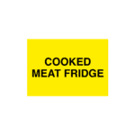 Cooked Meat Fridge Sign
