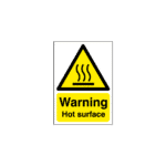 Warning Hot Surface Sign