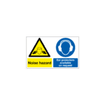 Noise Hazard Ear Protectors Available On Request Sign