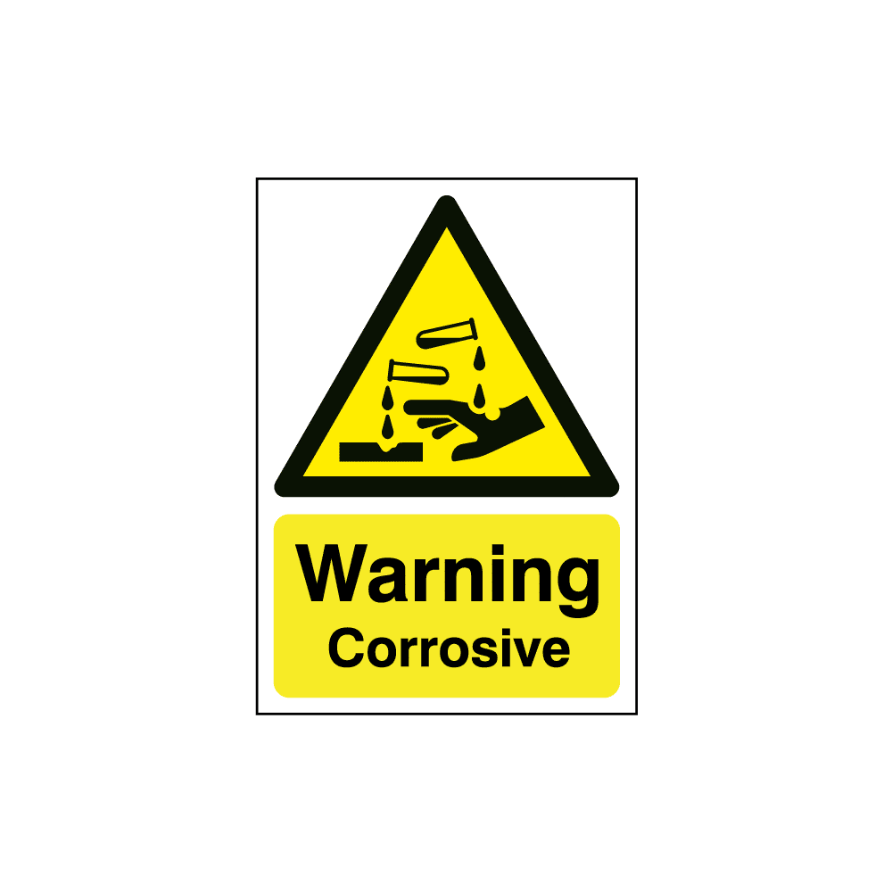 CS-SS-74752 Warning Corrosive Sign - Image 1