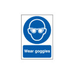Wear Goggles Sign