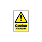 Caution Hot Water Sign