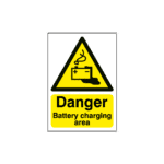 Danger Battery Charging Area Sign