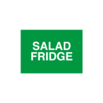 Salad Fridge Sign