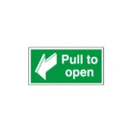 Pull To Open Sign