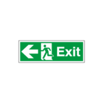 Exit Running Man Arrow Left Sign