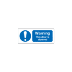 Warning This Door Is Alarmed Sign