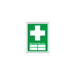 Your First Aiders Are (With Spaces) Sign