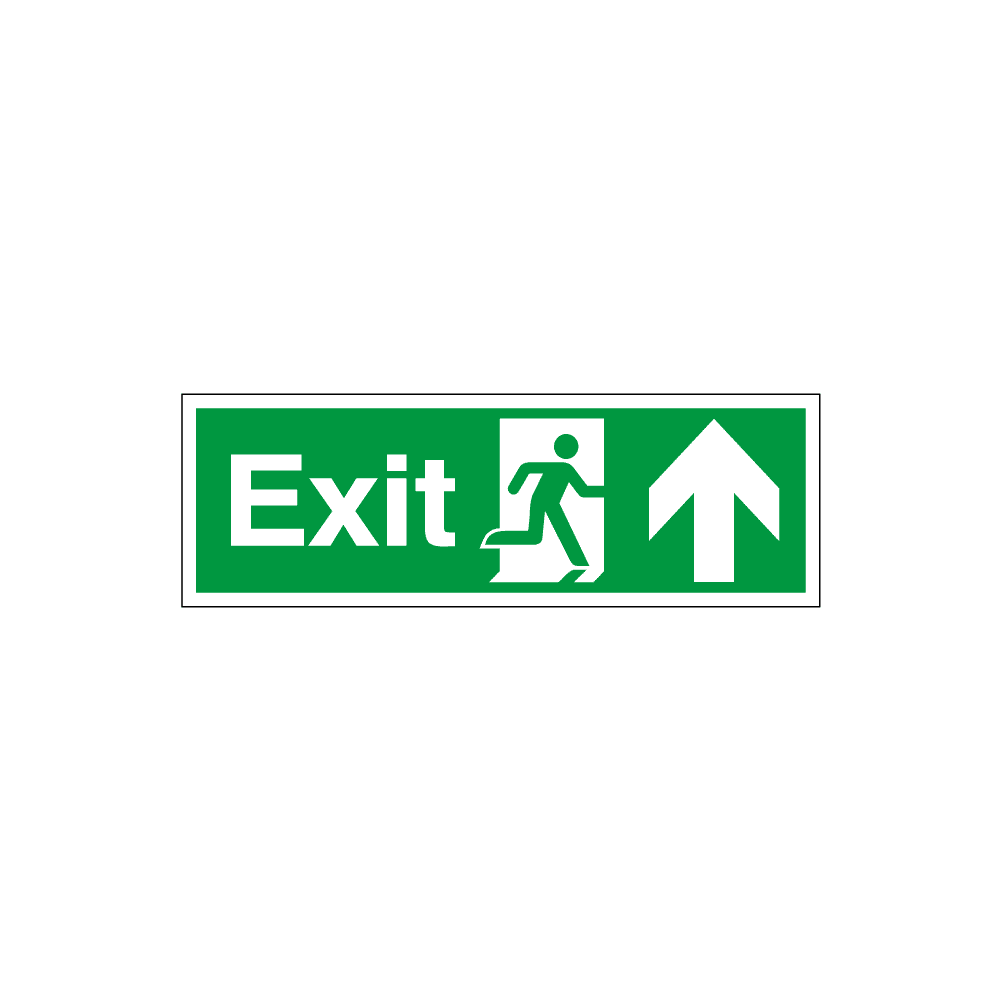 CS-SS-94480-1-1.png Exit Running Man Arrow Up Sign - Image 1