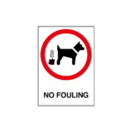 No Fouling Sign