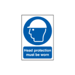 Head Protection Must Be Worn Sign