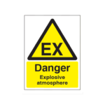 Warning Danger Explosive Atmosphere Sign