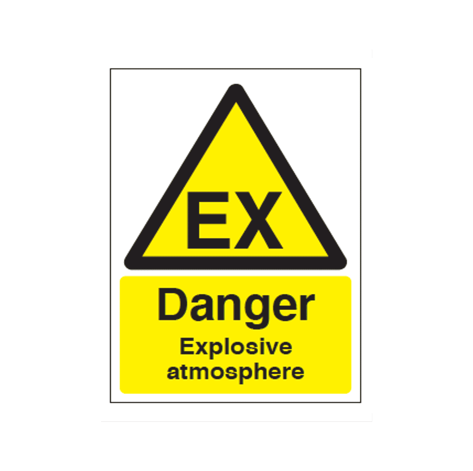 Danger-Eplosive-Atmosphere-1.png Warning Danger Explosive Atmosphere Sign - Image 1