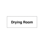 Drying Room Door Sign