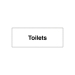 Toilets Door Sign