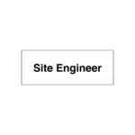 Site Engineer Door Sign