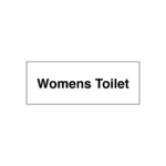 Womens Toilet Door Sign