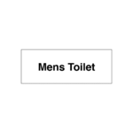 Mens Toilet Door Sign