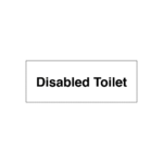 Disabled Toilet Door Sign