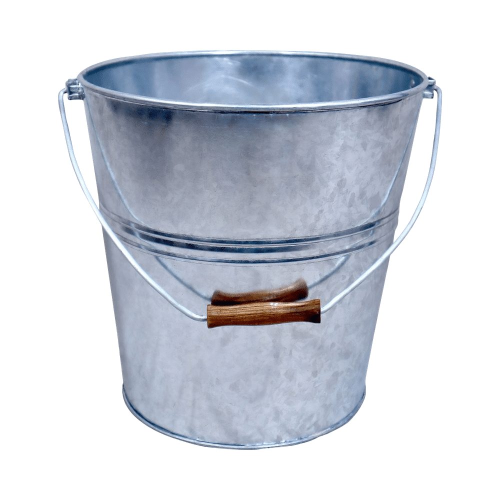 Galvanised-Bucket_1000x1000-4-1.png 3 Gallon Steel Bucket - Image 1
