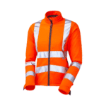 Leo Workwear - Honeywell Hi-Vis Rail Spec Orange - Women's Softshell Jacket